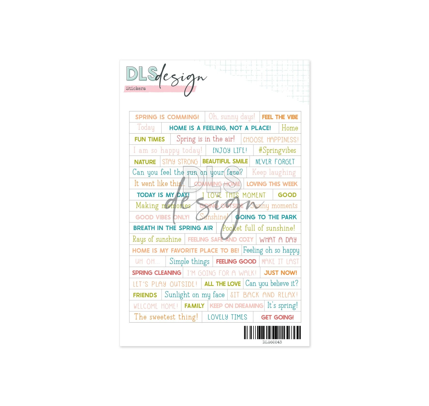 Wort-Aufkleber Frühling kommt!