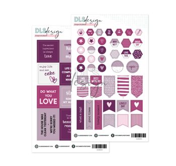 Stickers Formes Essential Basics Violet