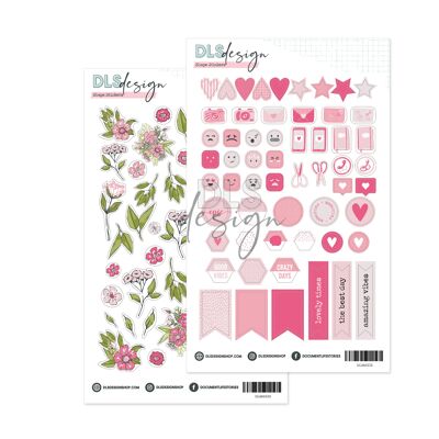 Shape Stickers Essential Floral Basics Rose