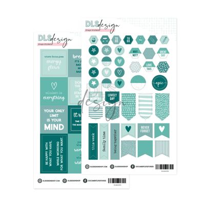 Shape Stickers Essential Basics Menthe & Paon