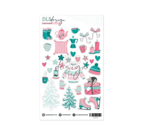 Shape Stickers Cozy Winter