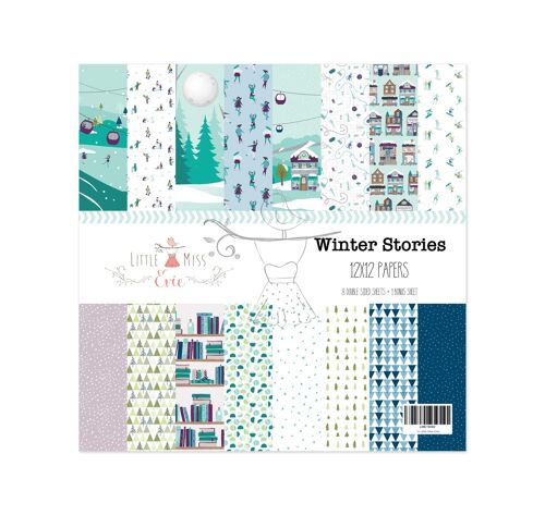 Paper set 12" Winter Stories