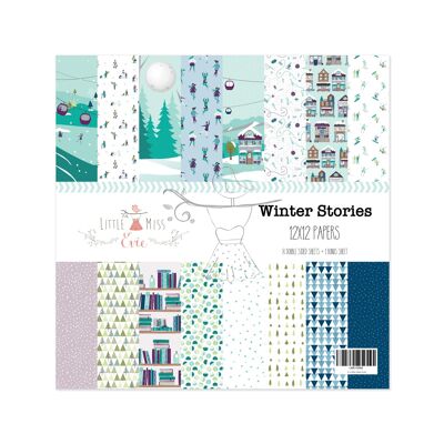 Paper set 12" Winter Stories