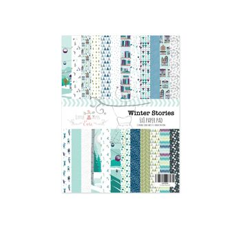 Bloc de papier 6x8" Histoires d'hiver 2022