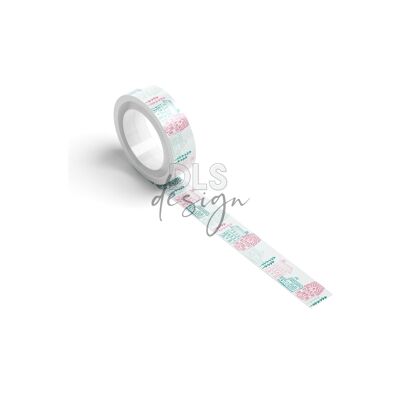 Washi Tape Häuser Mehrfarbig