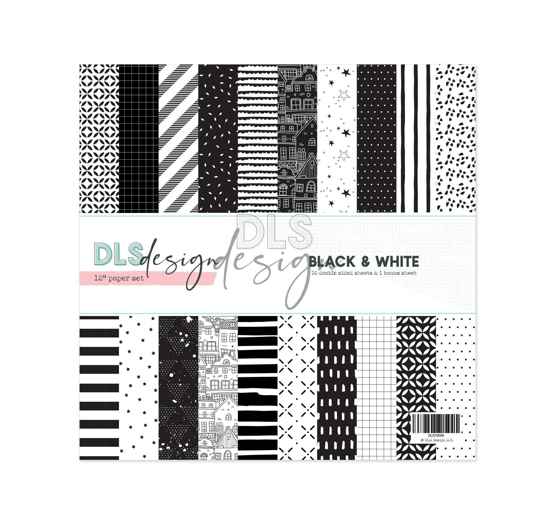 Essential Paper set 12" Black & White