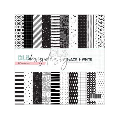 Ensemble de papier essentiel 12" noir et blanc
