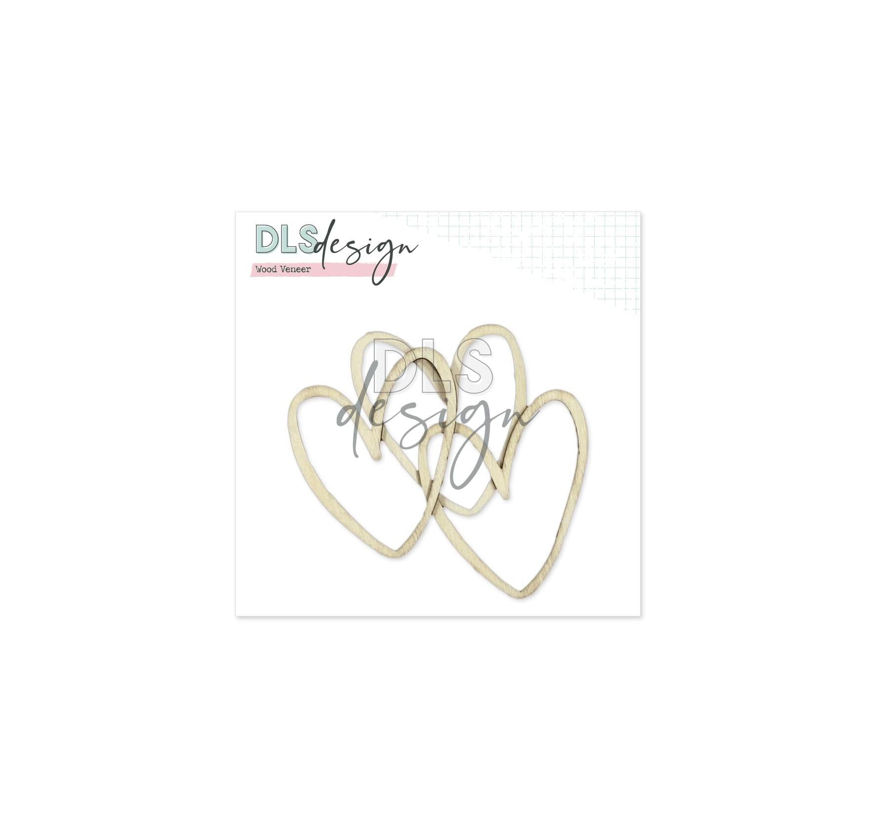 Herzen aus Holzfurnier