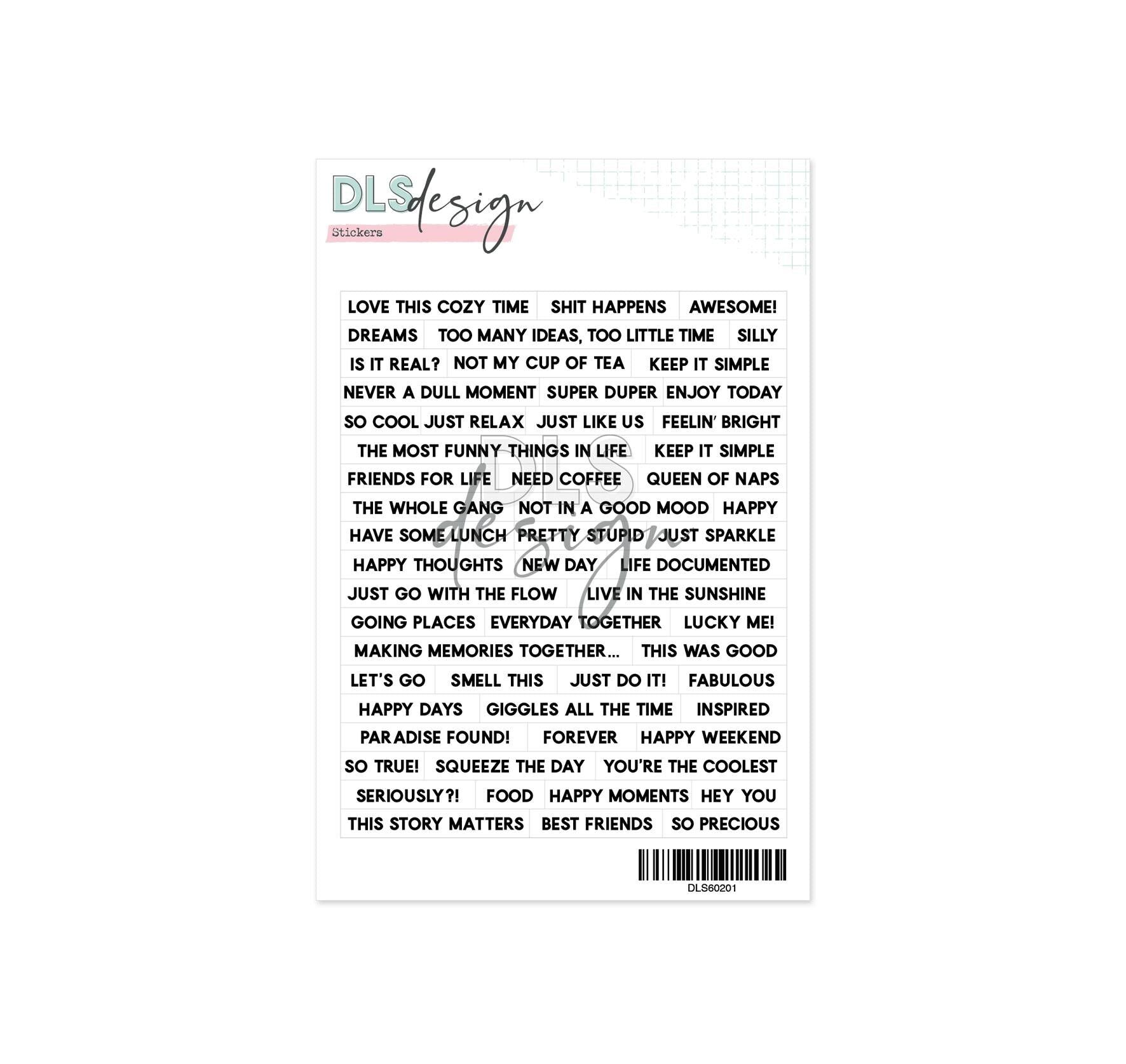 Pegatinas de palabras Love This Cozy Time