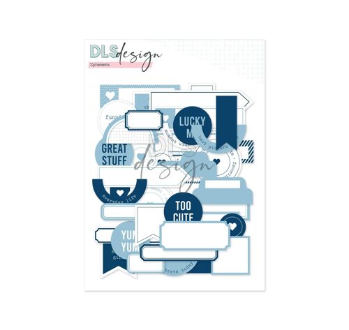 Essential Ephemera Labels Navy & Powder Blue