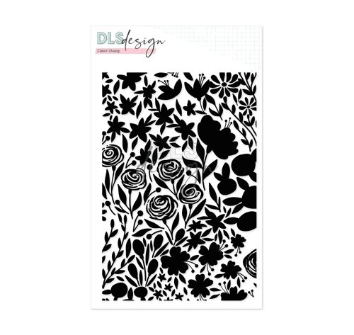Clear Stamp Flowers Background