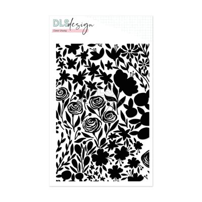 Clear Stamp Flowers Background