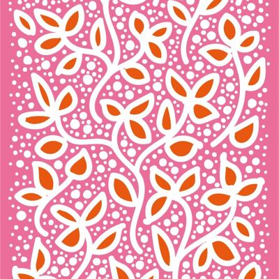 Callcard® iPhone 10 Fogliame rosa