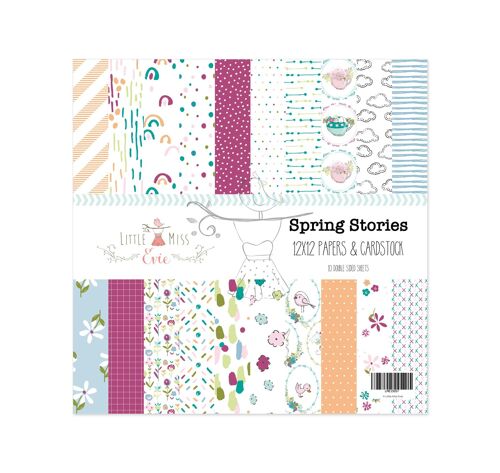 Paper set 12" Spring Stories