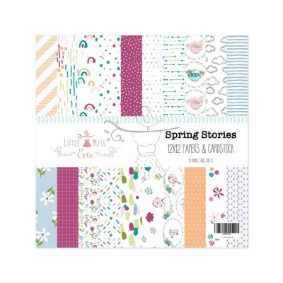 Set de papel 12" Spring Stories
