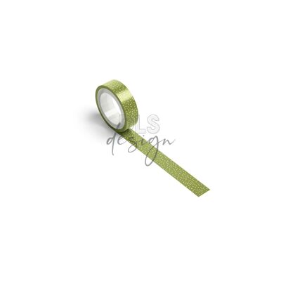 Washi Tape Lunares Verde Oliva