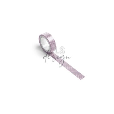 Washi Tape Wonky Grid Diamond Lavendel