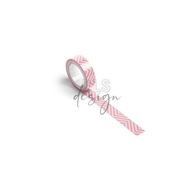 Washi Tape Chevron Rose