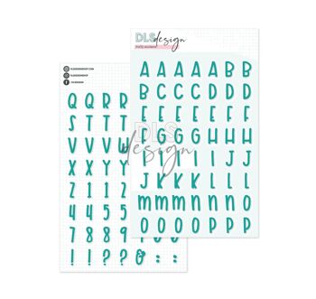 Puffy Stickers Alphabet Noé Paon