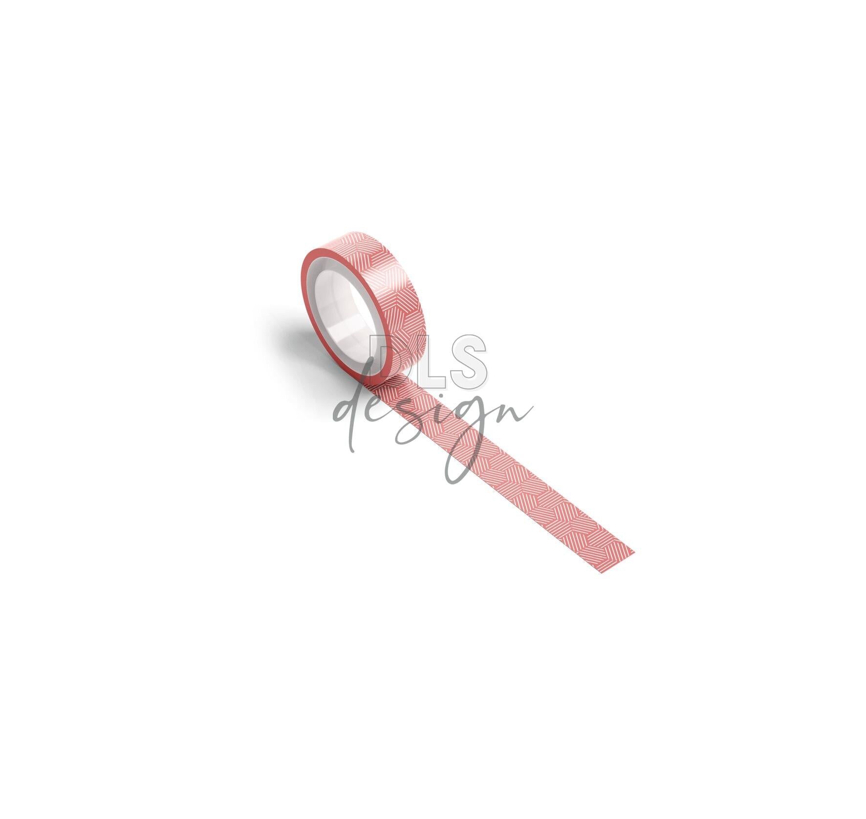 Washi Tape esagonale corallo