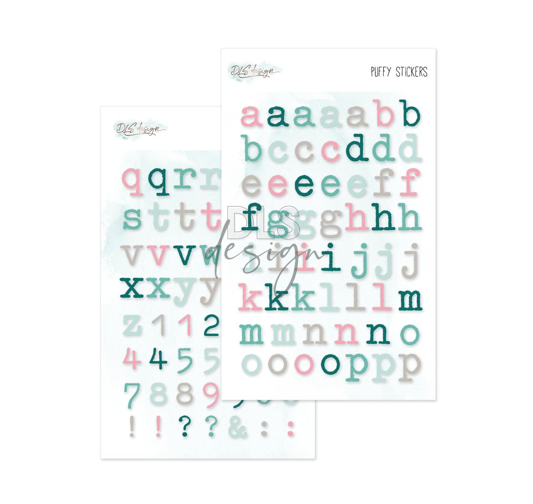 Puffy Sticker Alphabet Sally Multi