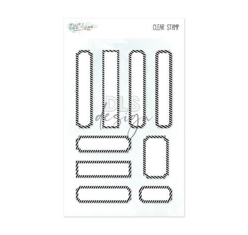 Clear Stamp Labels Stripes