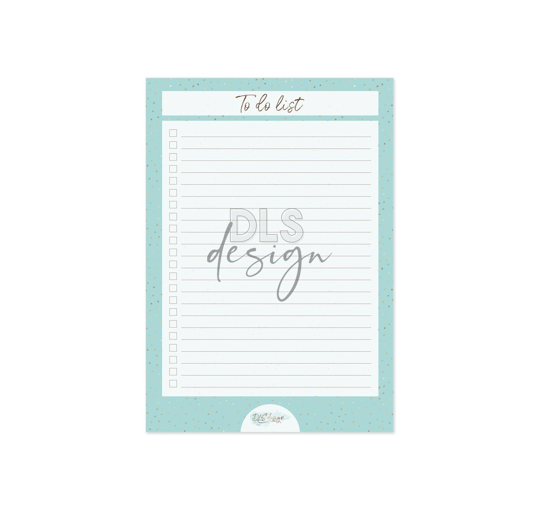 Notepad To Do Teal