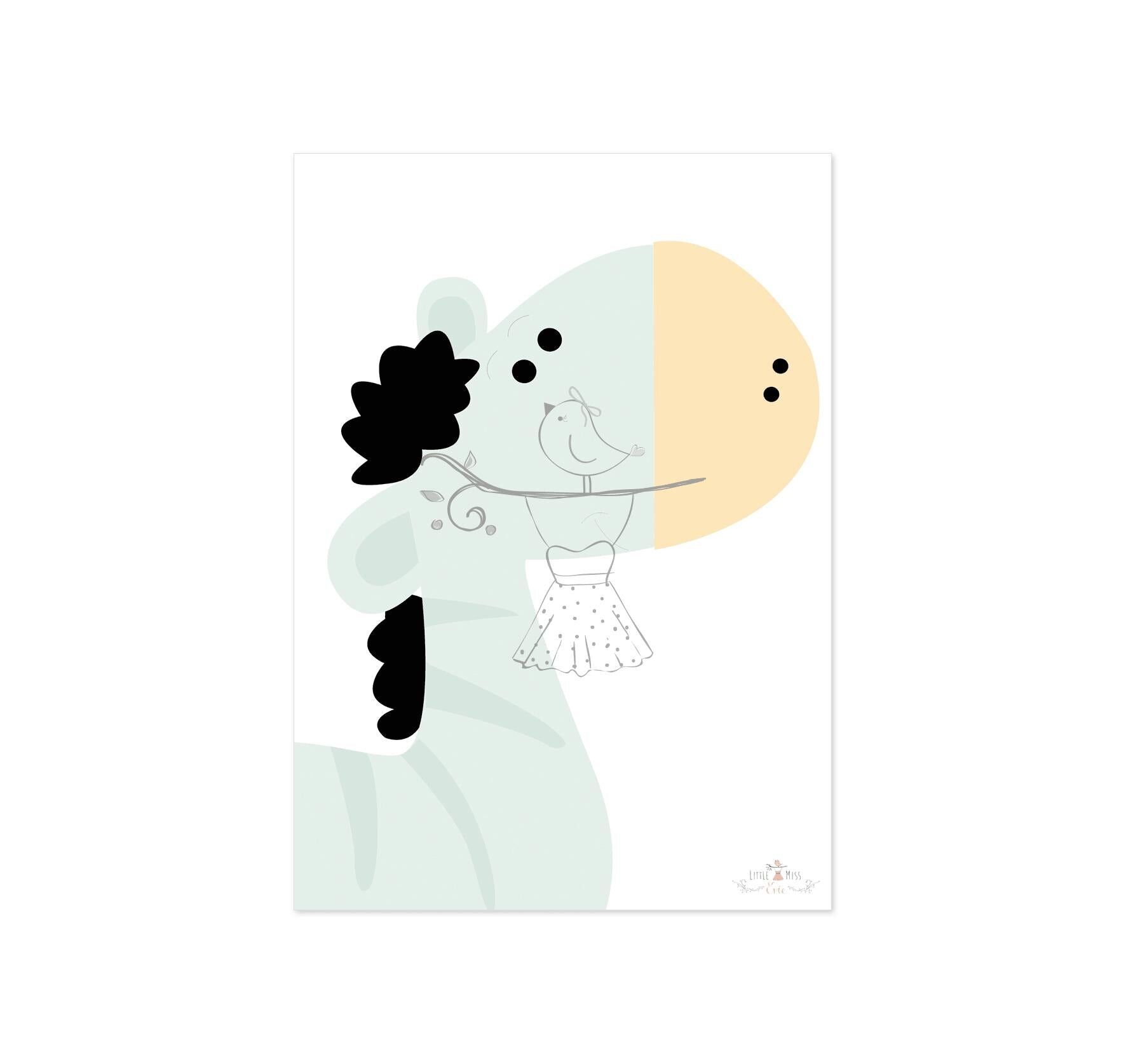 Affiche Aire de jeux Zèbre