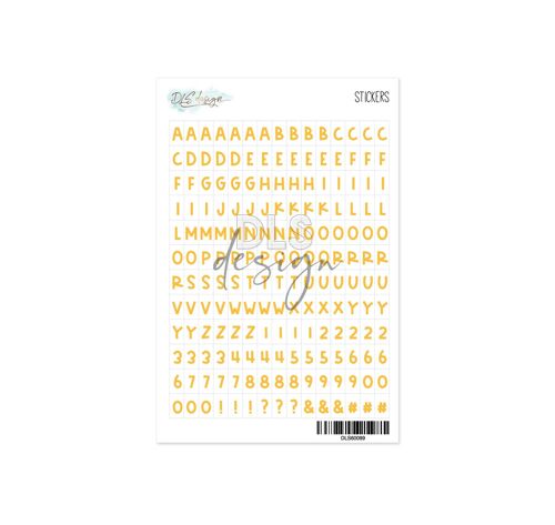 Alphabet Stickers Magical Yellow