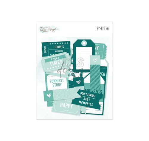 Ephemera Essential Tags Teal