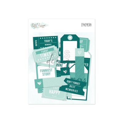 Ephemera Essential Tags Teal