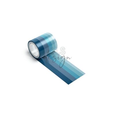 Washi Tape Set Essentials Blau