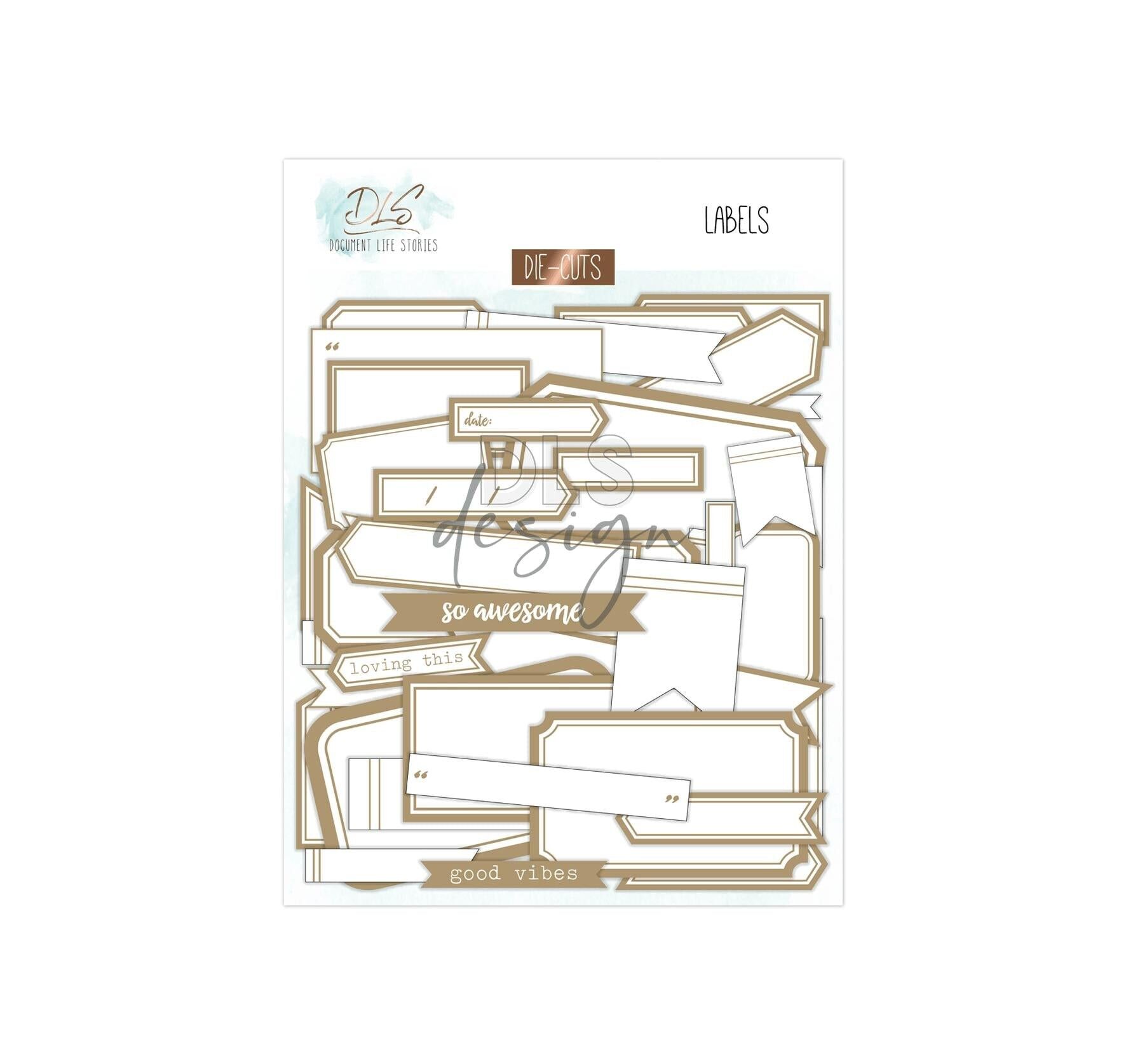 Ephemera Labels Gold