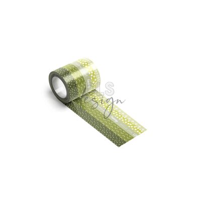 Washi Tape Set - Elementi essenziali - Stampe verdi