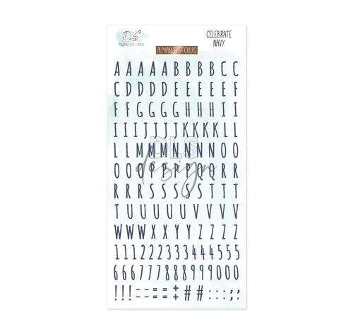 Alphabet Stickers Celebrate Navy