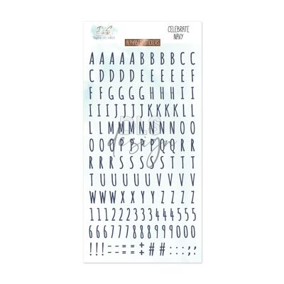 Alphabet Stickers Celebrate Navy