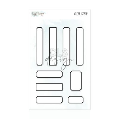 Clear stamp Labels Thin