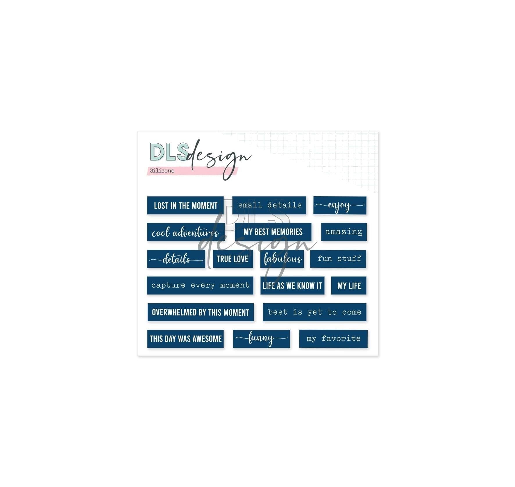 Silicone Essentials Mots Bleu