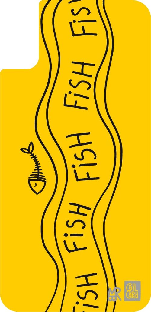 Callcard® iPhone 10 Fishriv jaune