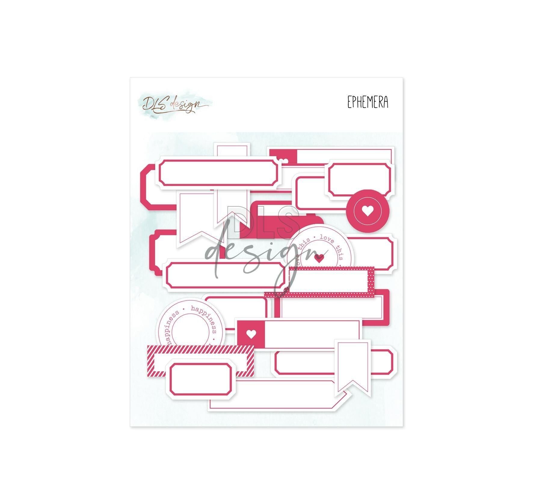 Etiquetas Ephemera Fucsia