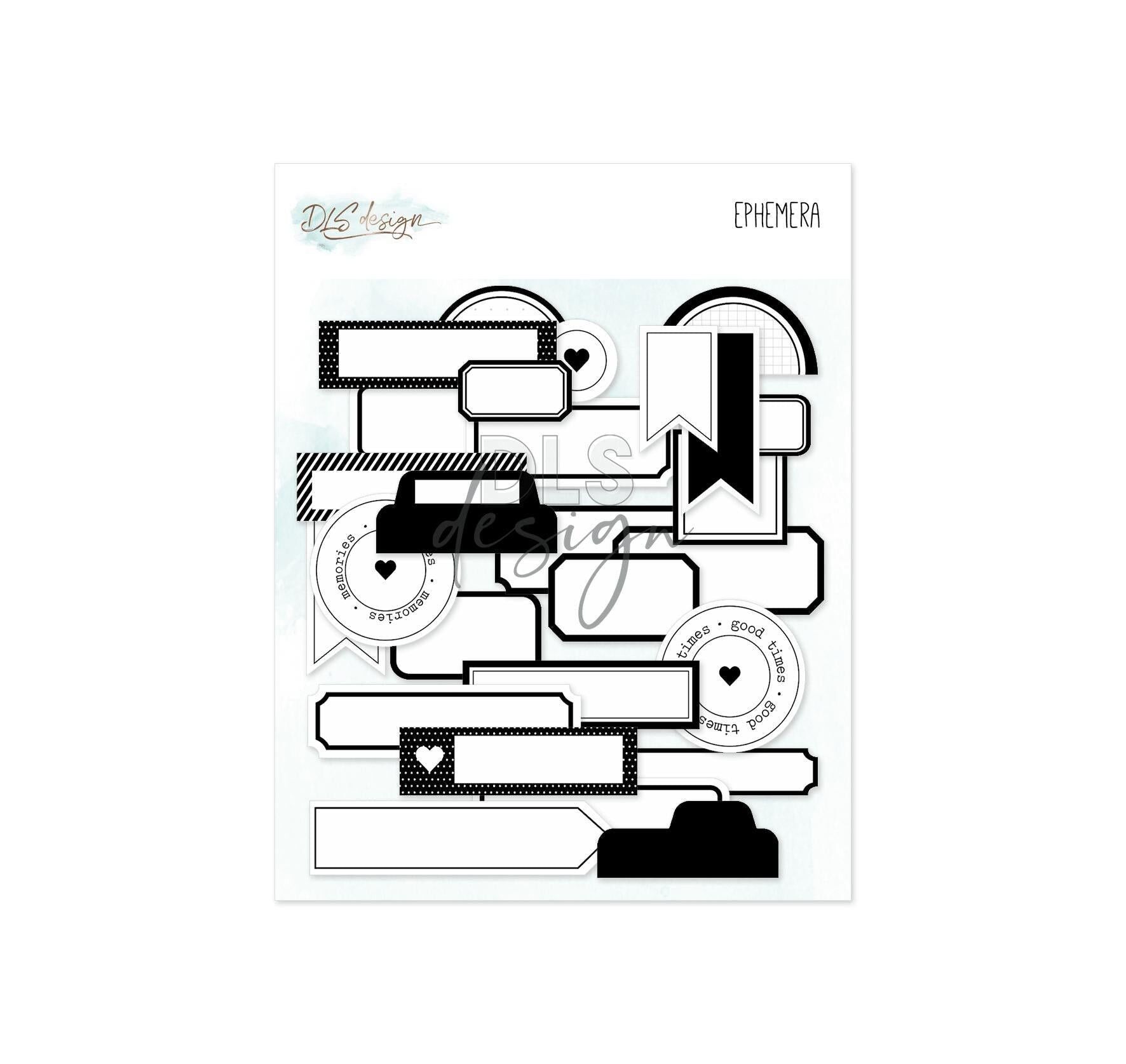 Etichette effimere nere