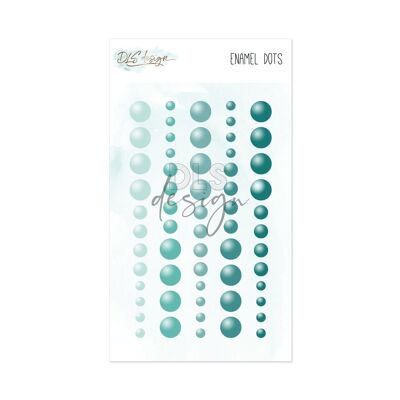 Emaille Dots Essentials Blaugrün