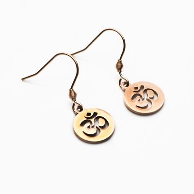 Boucles d'oreilles Croyez en vous-même - Or rose