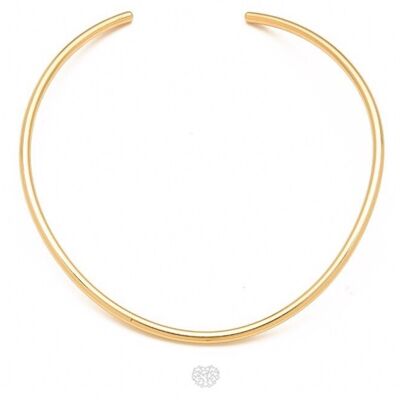 Aricie gold matte choker necklace