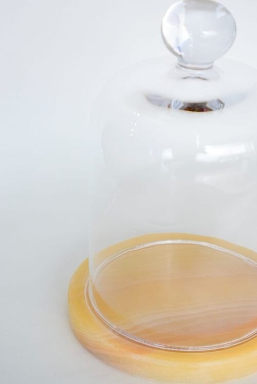 Glass Dome Honey Onyx
