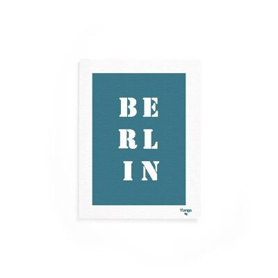 Blaues "Berlin" -Plakat