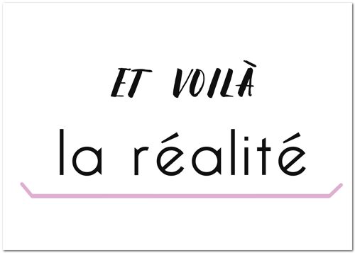 Postkarte "Et Voila"
