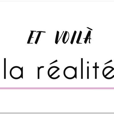 Postkarte "Et Voila"