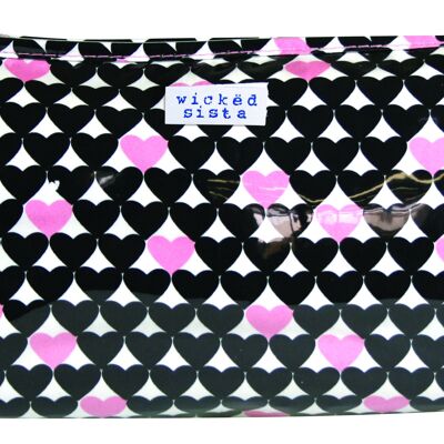 Bag Heart to Heart Medium A Line Bag Cosmetic Bag Tote Bag