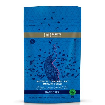 SARISTI Hangover Organic Herbal Tea Blend , Doypack , 40 g Loose Leaf